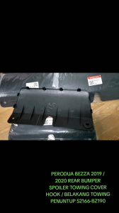 Perodua Bezza 2019/2020 Rear Bumper Spoiler Towing Cover Hook/Belakang Towing Penuntup 52166-Bz190