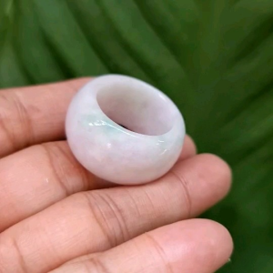 แหวนหยกแท้ Jadeite Type A ไซส์ 62 (No.1)