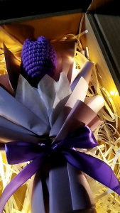 CROCHET TULIP BOUQUET WITH FREE LIGHTS/ TWISTED DREAMS