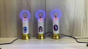 Đèn thờ Công Giáo Vòng hào quang led - Đèn nến sử dụng bóng lửa-giá bán/1 cái