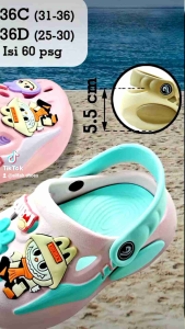 SANDAL DULUX ANAK KARAKTER KARTUN SANDAL BAIM  636 TALI YANG LAGI TREANDY LUCU ABIS TRENDY