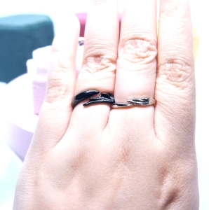 Cincin Couple Silver Adjustable S02 | Pasangan | Nikah | Lamaran | Hadiah | Tunangan 925 Perak | Aksesoris Pria Wanita