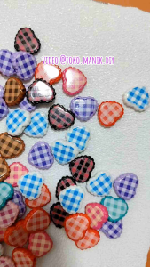 5pcs manik luxury hati love lucu super bagus