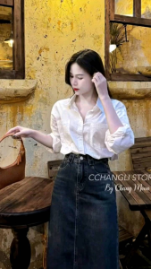 Áo Sơ Mi Nữ Dài Tay Thời Trang Trẻ Trung Dưới 57kg Đi Chơi Đi Làm Habis Fashion