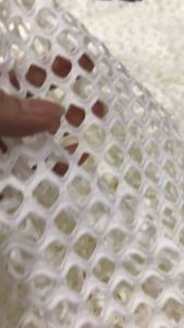 Vải ren lưới màu trắng kem co giãn mềm đẹp sang (khổ 1m8)may đầm váy áo kiểu thời trang