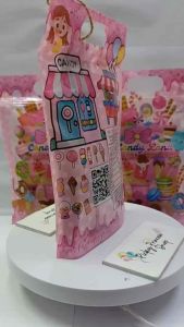 30pcs Sweet Candyland Lootbags – Ziplock Reusable Party Bags for Birthday Party Souvenirs Giveaways