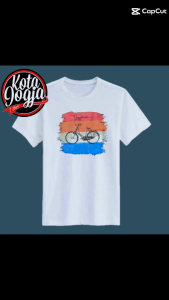 KAOS JOGJA MALIOBORO ASLI MEREK CAPUNG T-SHIRT KAOS OLEH OLEH KHAS JOGJA KAOS JOGJA ORIGINAL KAOS JOGJAKARTA MOTIF SEPEDA JOGJA