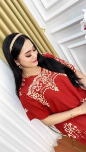 100 Dapat 4pcs beda motif beda warna || Daster Rayon Lengan Pendek Busui Bumil Kancing Depan Lengan Pendek Motif Batik arsha