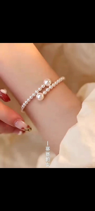 Medanbro.id Acc-1664 Gelang fashion wanita cantik Gelang Retro Pearl Bracelet Wanita luxury Celebrity Simple