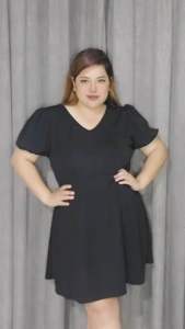 (2XL TO 4XL ONE SIZE ONLY) PLUS SIZE SIMPLICITY Casual DRESS CREPE FABRIC NEW ARRIVAL  Womenswear