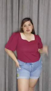 (2XL TO 4XL body frame) PLUS SIZE HEART CROPTOP CREPE fabric one size