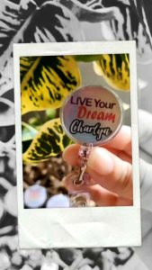 PERSONALISE Motivate Quotes Badge Reel (Clip On) For Cardholders/Nurse/Student/Work ID