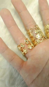 GGOLD แหวนเพชรทอง96.5%แท้ 0.5 สลึง ปรับไซส์​​ได้ ผ่อน LazPayLater ได้