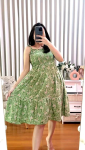 KUMIKO WEAR Yasmin marmer - singlet pendek mini solehot - mini dress ruffle bali motif premium pendek -