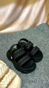 Sandal Slop Tali Couple Dewasa & Anak Sandal Tali Belakang Sepatu Wedges Kekinian