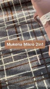 Mukena 2 in 1 Traveling Jumbo Resleting Katun Mikro Premium Renda 3cm