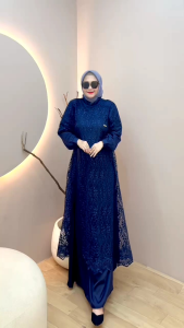 DRESS GAMIS ADA JUMBO MODE LISTY TERBARU BY ADOLY 100%ASLI REAL
