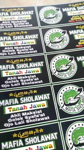 STIKER MAFIA SHOLAWAT | STIKER PACK | STIKER 1 LEMBAR | UKURAN 21 cm x 31cm