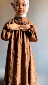 Aurora gamis anak dress anak kekinian gamis dress lokal