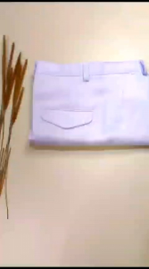 Celana panjang smp/sma laki-laki warna putih  bahan elemen