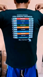 Kaos Liga Korupsi Indonesia: Baju Kata-kata Keren Nyindir Pertamina Bahan Premium