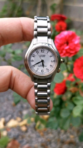 Đồng Hồ Nữ Si Nhật 💞 CITIZEN_EXCEED ✨ Eco-Drive Radio controlled H330 💞Kính Sapphire 💞Chống Nước 💯 Mét 🌼Size 28 mm 🌼 Size Dây 18 cm 💞 G.123