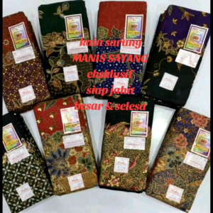 KAIN SARUNG BATIK MANS SAYANG PEMBORONG &PERUNCIT