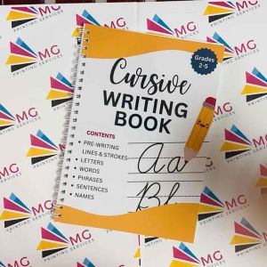 Customized Cursive Writing Book for Grades 2 - 5 (75 Pages)