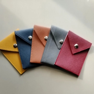 Dompet Case Mini Sintetis Tempat Penyimpanan Logam Mulia Emas Tipis