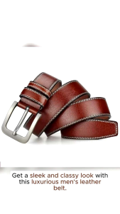 Leather Belt For Men Formal & Casual Belt Buckle Mens Belt