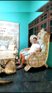 SOFA RUANG TAMU MODEL 2024 - Sopa 1set Terbaru 2024 Kursi Ruang Tamu Sofa Mewah Sultan Jati Jepara