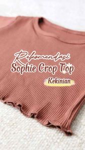 BumBeeGoo - Atasan Crop Anak Peremuan / Kaos Crop Top Oversize Full Neci