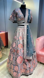 [PRE-ORDER] Semistitched 3 Shaded Designer Sequance Work Lengha ( Delivery 10 Days )