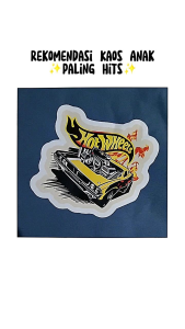 KAOS ANAK HOT WHEELS YELLOW CAR USIA 1-12 TAHUN ANAK COTTON COMBED 30 S KAOS ANAK COWOK DISTRO