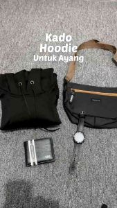 (Bisa COD) Hampers Guftbox Kado cowok isi Hoodie Hitam Kado Cowok Kado Ulangtahun Valentine Anniversary Kado Unik Fashion Cowok Hoodie