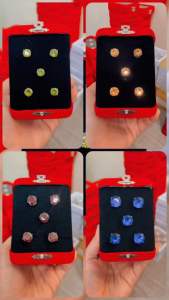 ZK Jewellery 8mm 9mm 10mm [FREE BOX] Butang Baju Melayu Nikah Batu Zircon Button Muslimin Nikah
