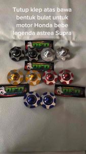Tutup klep honda bebek supra grand legenda prima star impressa Tutup klep pnp honda grand supra prima impressa star legenda bahan almunium warna lengkap harga 1 set sepasang