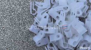หยุดส่ง 8-14 ธค 68 เคเบิ้ลแคล้ม ตัวล๊อคสายไฟ สีขาว 50 ชิ้นต่อถุง Cable Clamp ยึดสายไฟ มีขนาด 6 ขนาด