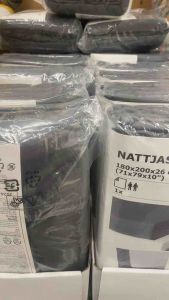 NATTJASMIN นัตต์ยัสมิน ผ้าปูที่นอนรัดมุม เทาเข้ม 120x200 ซม.
