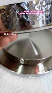 Khuôn tròn/ Khay tròn/ Chảo inox 304 chạm khắc Chockmen/ Khuôn nướng bánh.