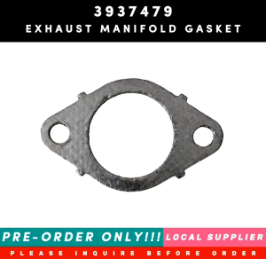 3937479 EXHAUST MANIFOLD GASKET [PACK OF 6PCS] 5269779 3943191 5716035 [PRE-ORDER LAMANG!!! DAPAT MAG-INQUIRE MUNA BAGO UMORDER LOCAL SUPPLIER WARRANTY] FOR CUMMINS ENGINES 6B5.9 6C8.3 B3.3 AND MORE