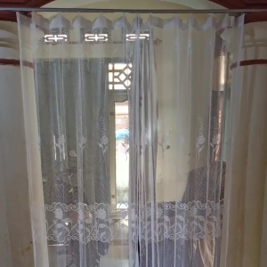 gorden vitrase gorden tirai lapisan daleman gorden gorden jendela 2 kaca 150x200 gorden burkat fulset puring korden hordeng Vitrase putih Lapisan Daleman gorden
