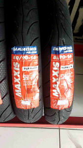 Ban motor tubeless depan belakang beat mio genio vario tubeless MAXXIS DIAMOND MA-3DN 80/90-14 - 90/80-14