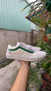 Giày Thể Thao Vans Sọc Xanh Lá- Giống Hình 100% Giày Nam Nữ