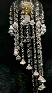 Lampu Hias Gantung Kristal Minimalis Dekorasi Wedding Ruang Tamu - Velura Deco