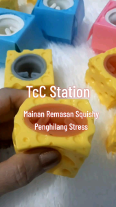 Mainan Slime Pop it Game Karet Silikon Kucing dalam Kardus Lucu Mainan Squishy Remasan Mainan Anak anak Penghilang Stress