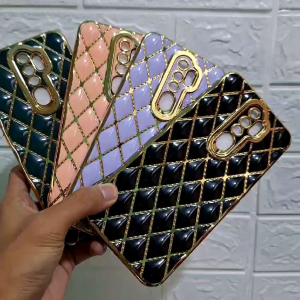 Casing OPPO A52020/A92020 Soft Case Luxury Puff Chroem Mewah Pelindung Handphone Terbaik
