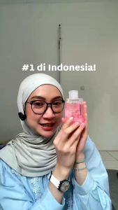 Fabil Moringa Rose Cleansing Micellar Water Pembersih Makeup Sekali Usap