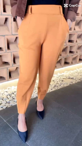 Celana Panjang Scuba Premium Fit XXL - Celana Panjang Polos Wanita Model Tulip - Basic Pants Highwaist Scuba Premium - Celana Panjang Pensil Kerja Wanita Strecht