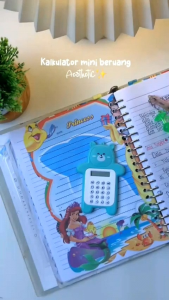 KALKULATOR Mini Portable Motif Bear Kalkulator Portable Mini Beruang Kalkulator Unik Kalkulator 8 Digit Mini Portable Kalkulator Beruang Tombol Karet Kalkulator Sekolah /Stationary Warna Warni